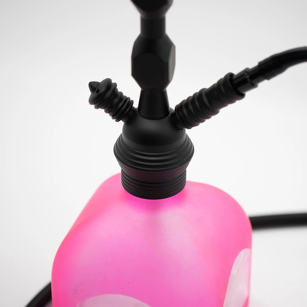 Hookah - 44cm Black w/ Pink Base 1 Hose - Image 2