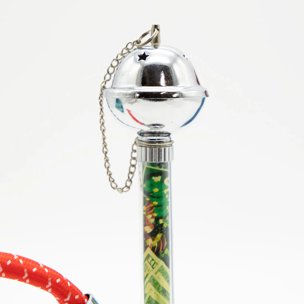 Red Bubble With Spade Hookah [One Hose] - Image 5