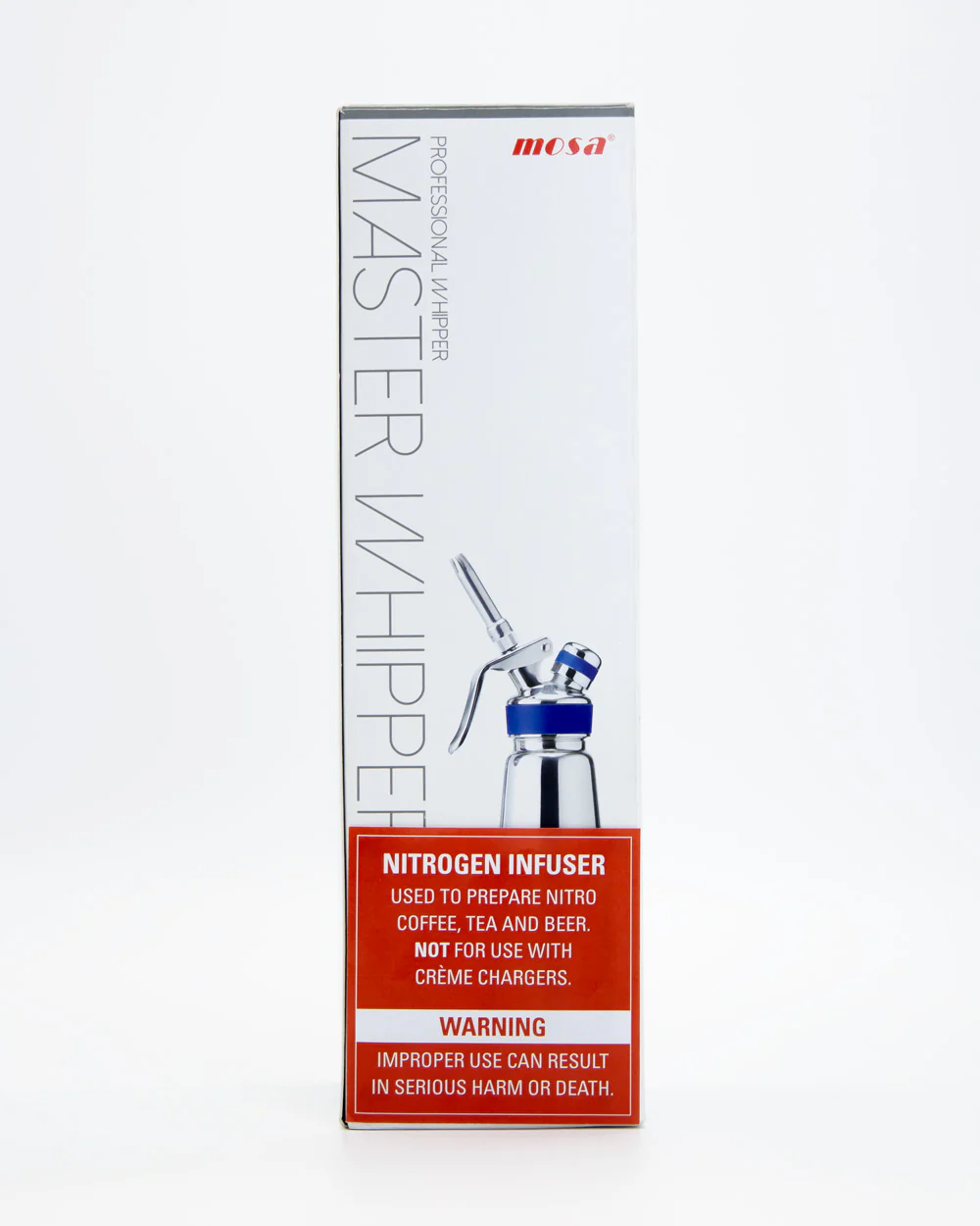 MOSA Nitrogen Dispenser Master Whipper Stainless Steel with Blue Accent 0.5L - Image 2