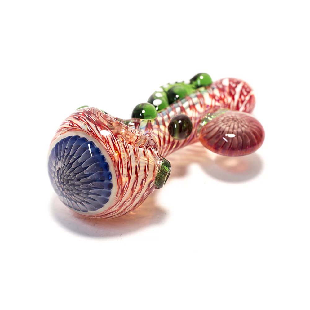 PIPE - GLASS DRY TENTACLE WITH ROUND TAB VARIOUS COLOURS - Image 2