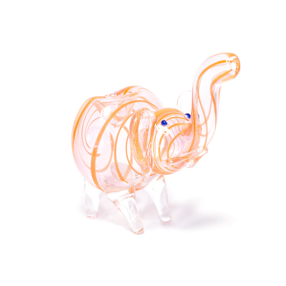 Pipe - Glass Elephant Rust Swirls - Image 2