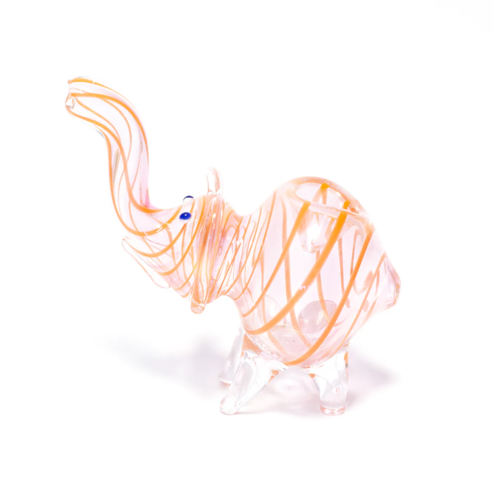 Pipe - Glass Elephant Rust Swirls - Image 4