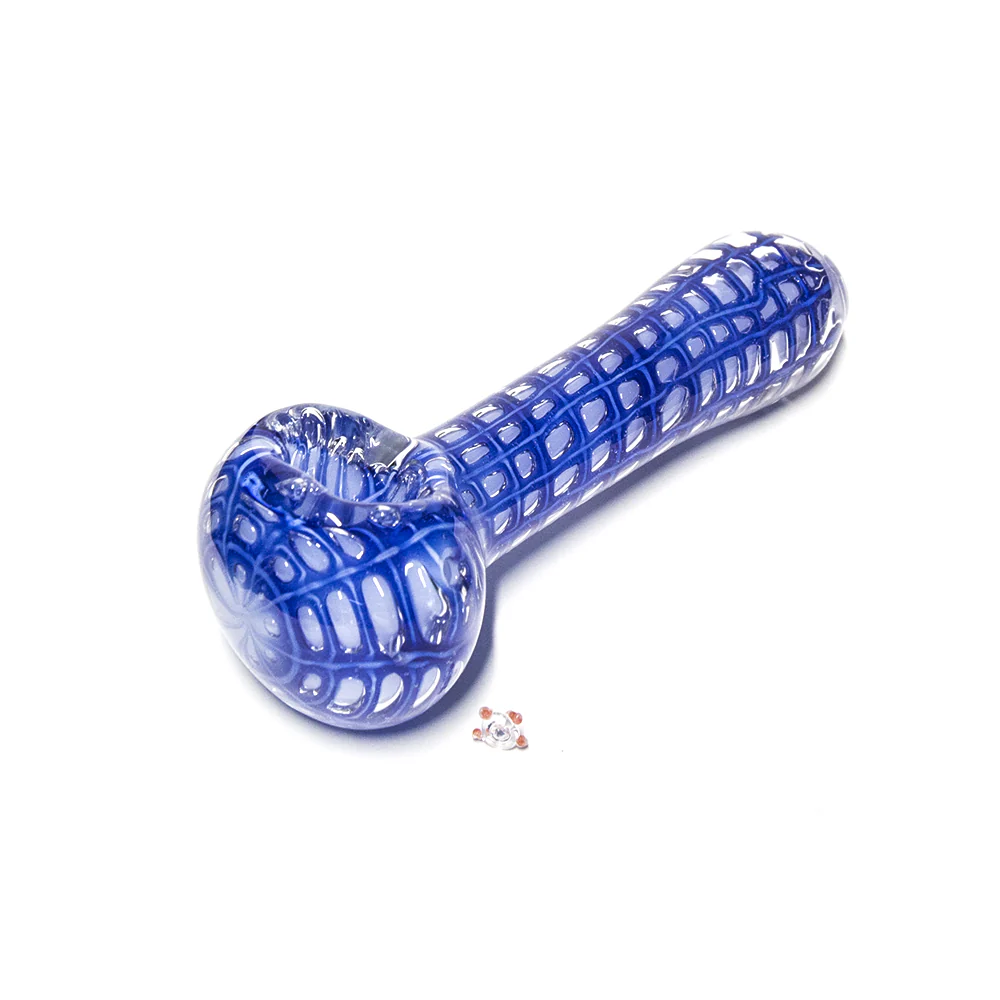 PIPE - GLASS INSIDE CUT COBALT BLUE - Image 2