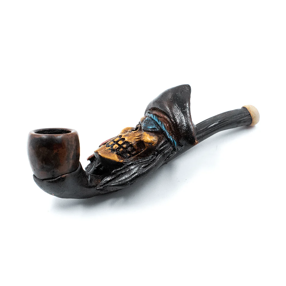 PIPE - PIRATE SKULL HAND CRAFTED 12cm - Image 5
