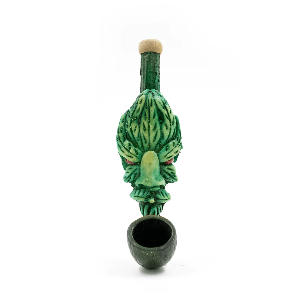 PIPE - SMOKIN LEAF MAN HAND CRAFTED 12cm - Image 2