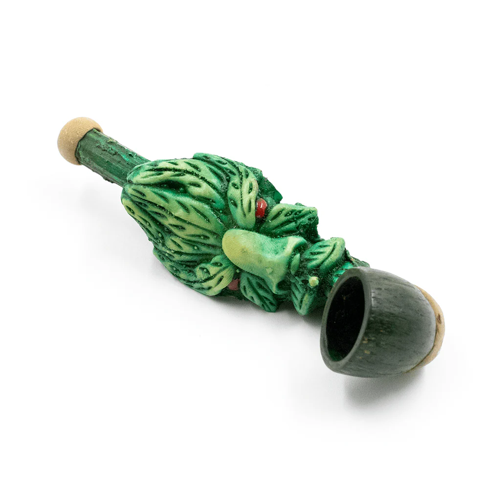 PIPE - SMOKIN LEAF MAN HAND CRAFTED 12cm - Image 3