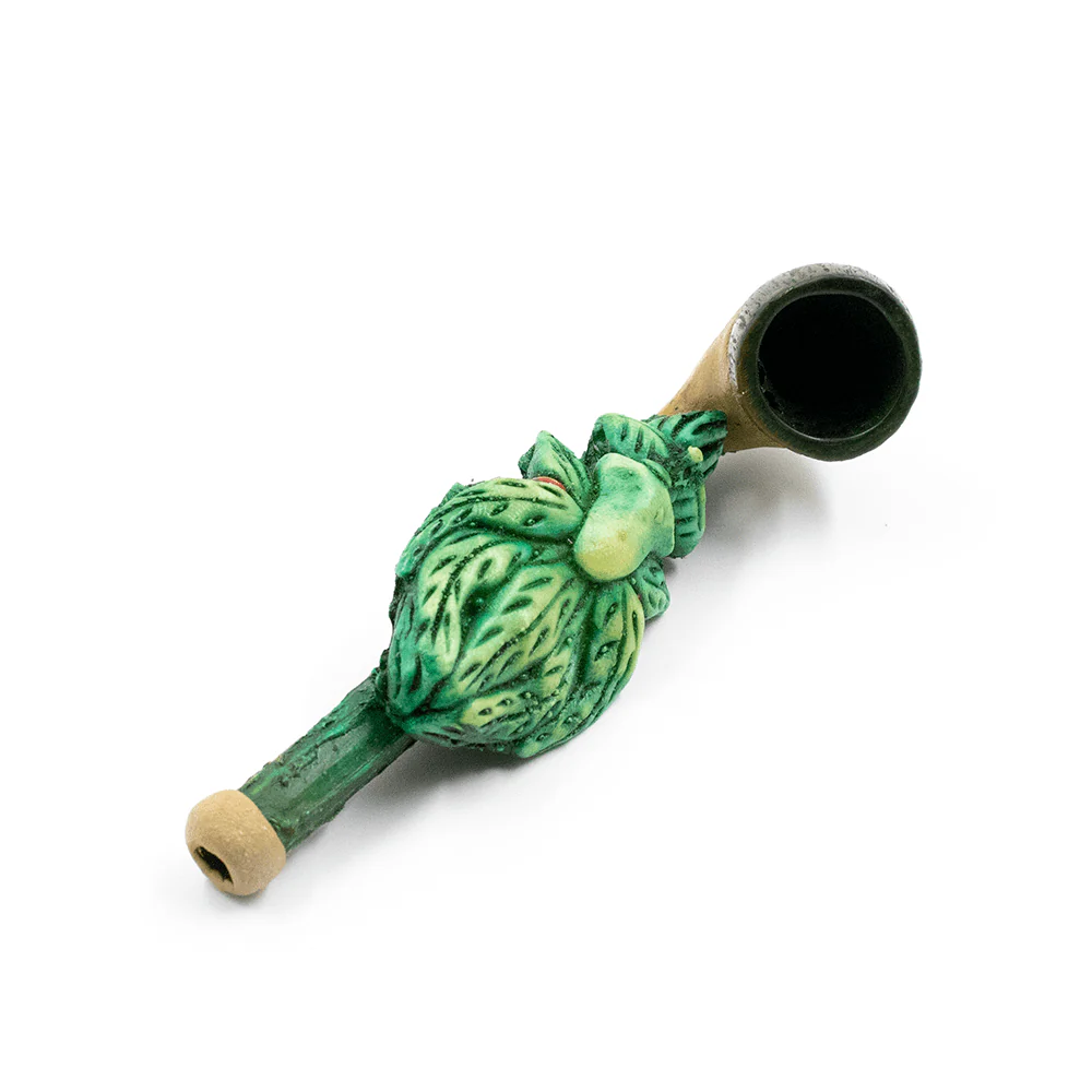 PIPE - SMOKIN LEAF MAN HAND CRAFTED 12cm - Image 4