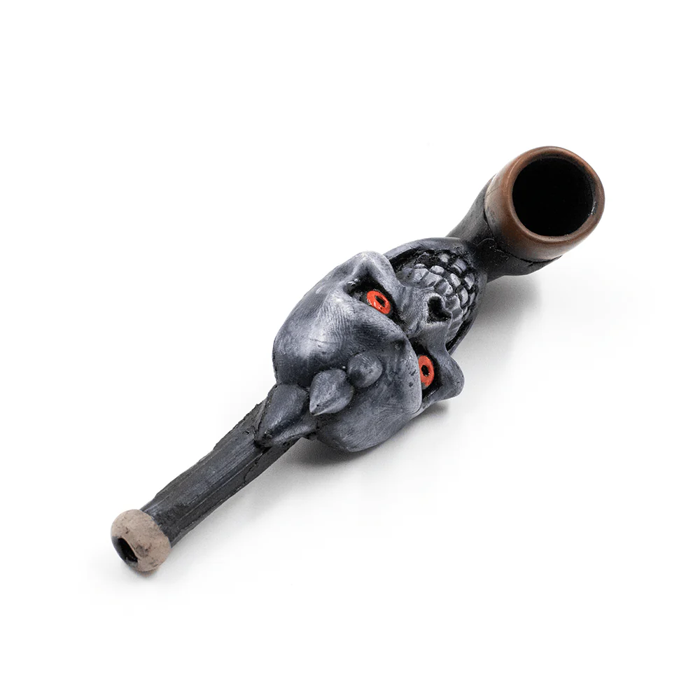 PIPE - SPIKE SKULL HAND CRAFTED 12cm - Image 4