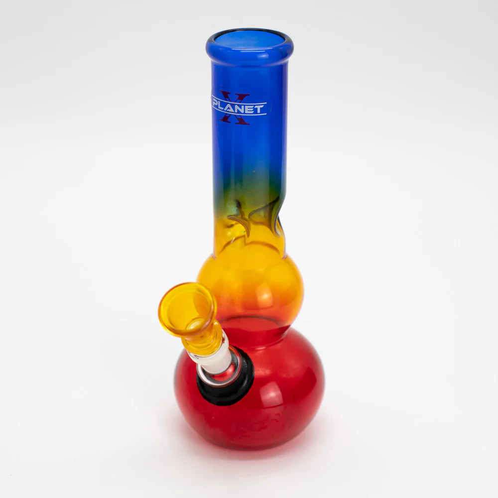 Kronos Mini Glass Bong - Rainbow