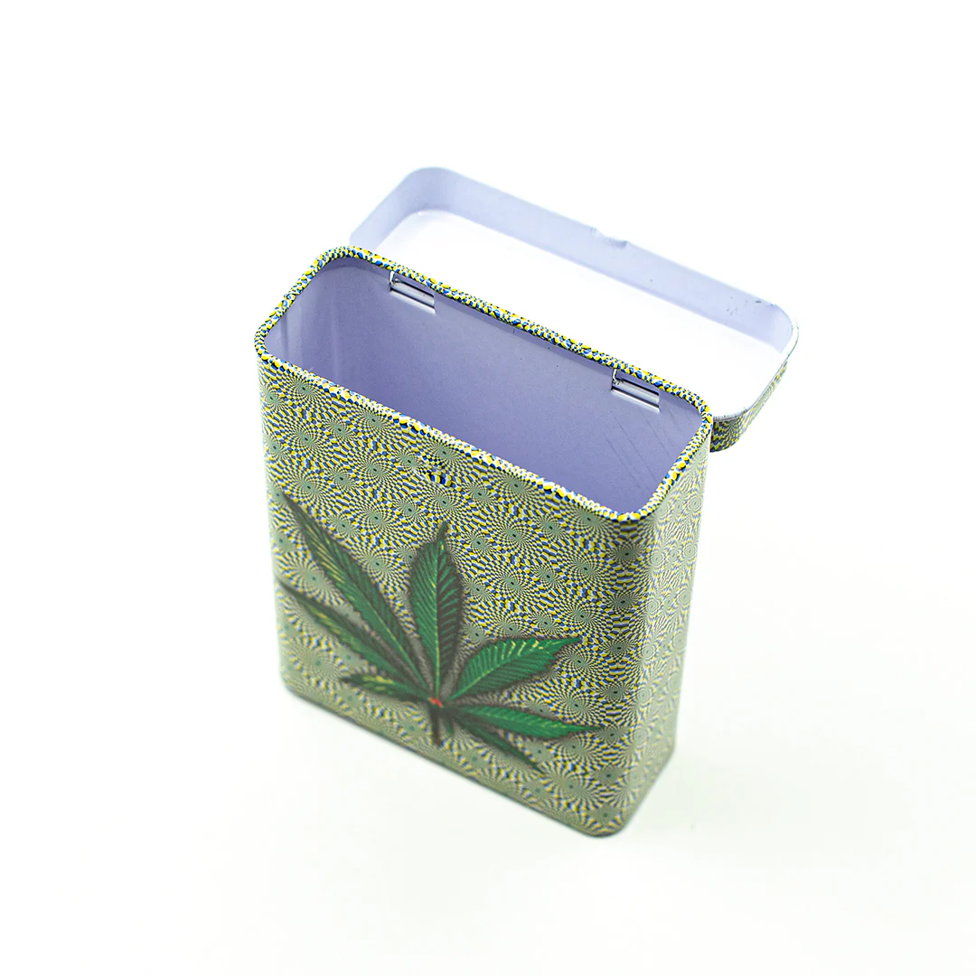 Psychedelic Leaf Stash Tin - Image 2