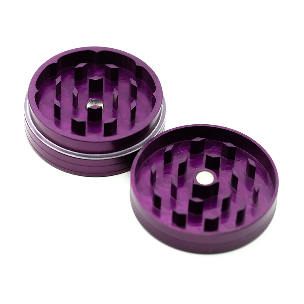 Purple Two-Part Aluminium Grinder 50mm - Image 2