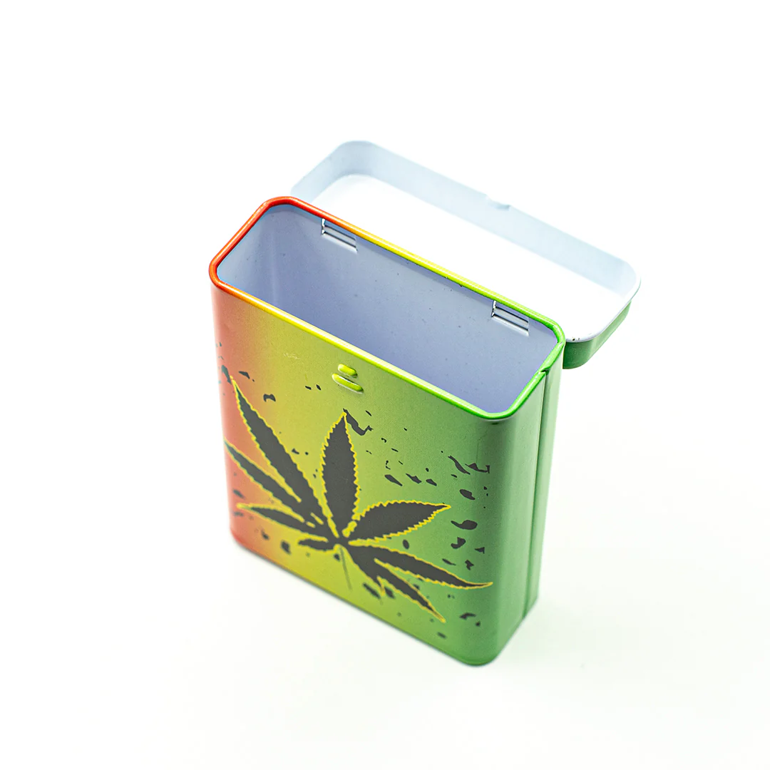 Rasta with Leaf Stash Tin - Image 2