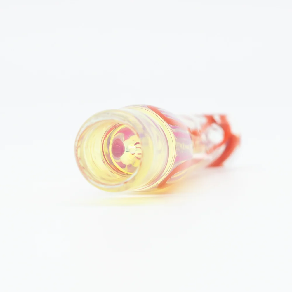 Cloudy Skies Glass Pipe One Hitter - White & Red - Image 4