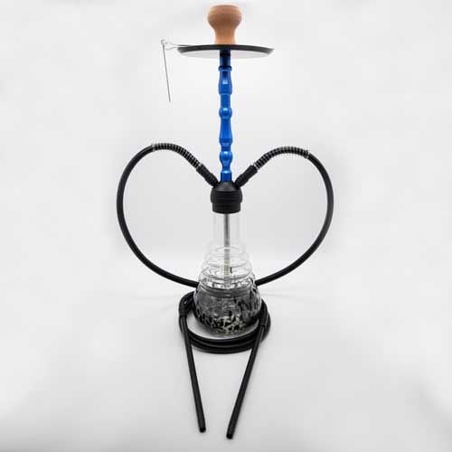 Speckle Glass Zinc Alloy Metal Hookah - Image 3