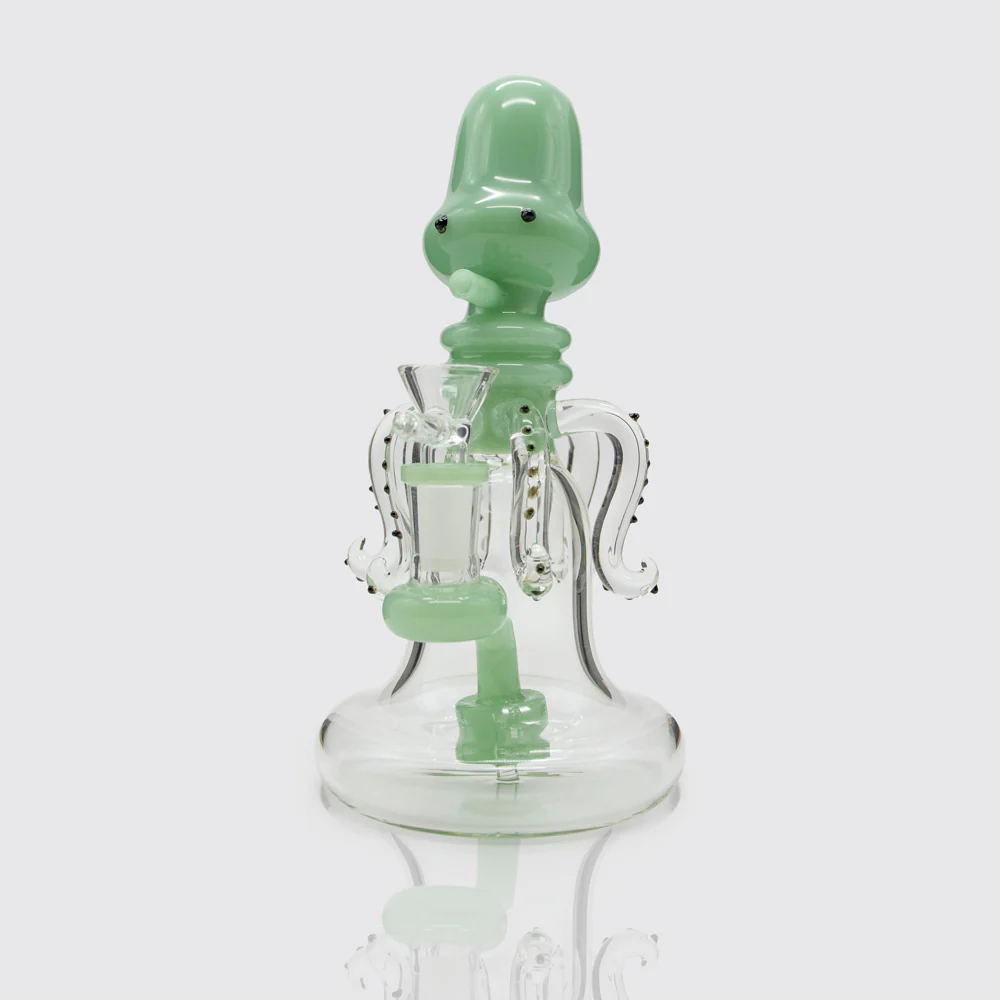 Squid-Speriment Glass Bong - Green