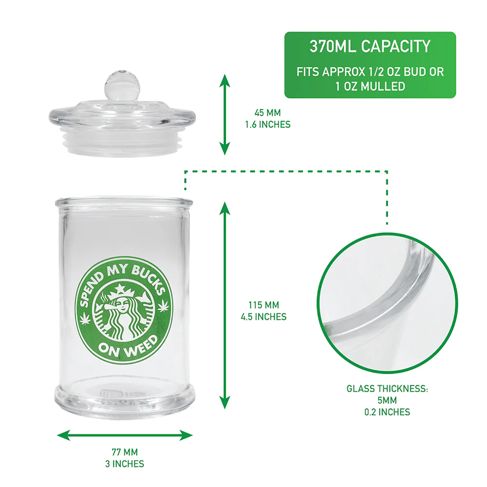Badass Stash Jar - Spend My Bucks (370ml) - Image 4