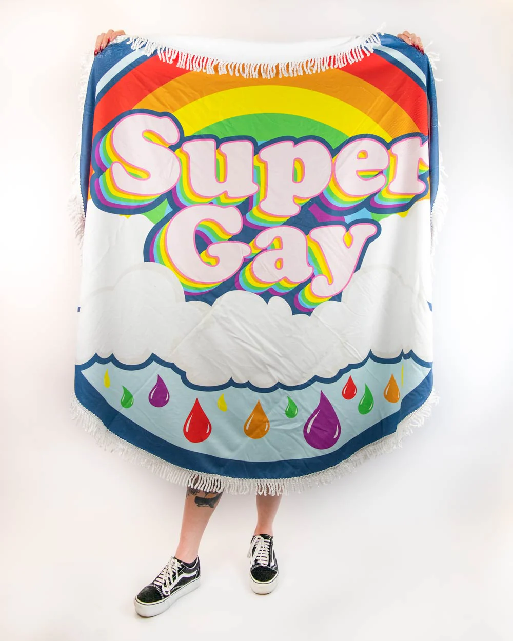 Super Gay Round Towel - Image 2