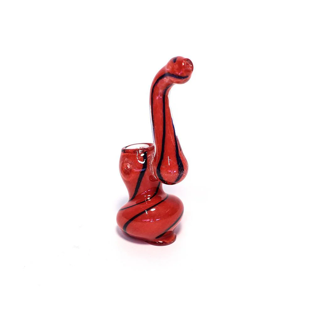 THE SUCKER GLASS BUBBLER (RED & BLACK) - Image 2