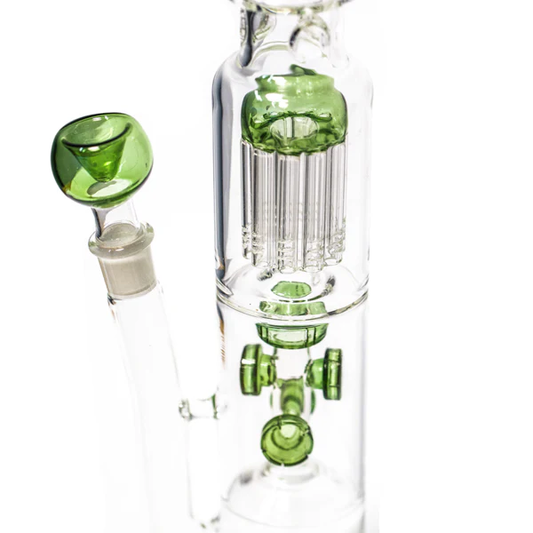 Titan Series | Green Pillar Glass Bong - Image 2