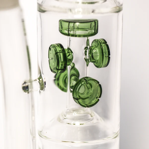 Titan Series | Green Pillar Glass Bong - Image 3