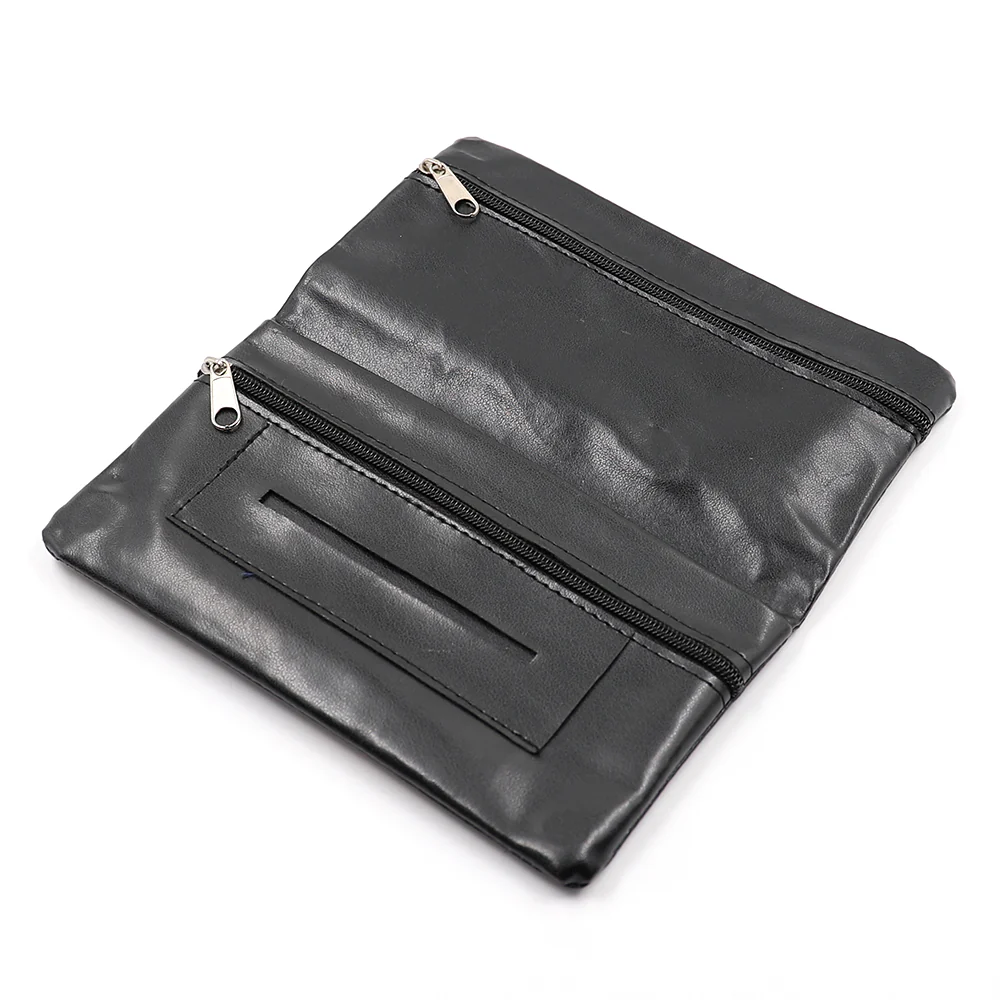 Tobacco Pouch Wallet (Double Zipped) - Black - Image 4