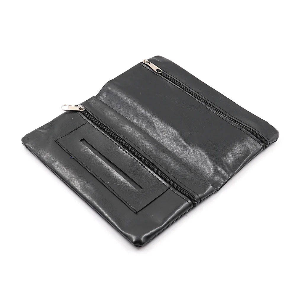 Tobacco Pouch Wallet (Double Zipped) - Black - Image 5