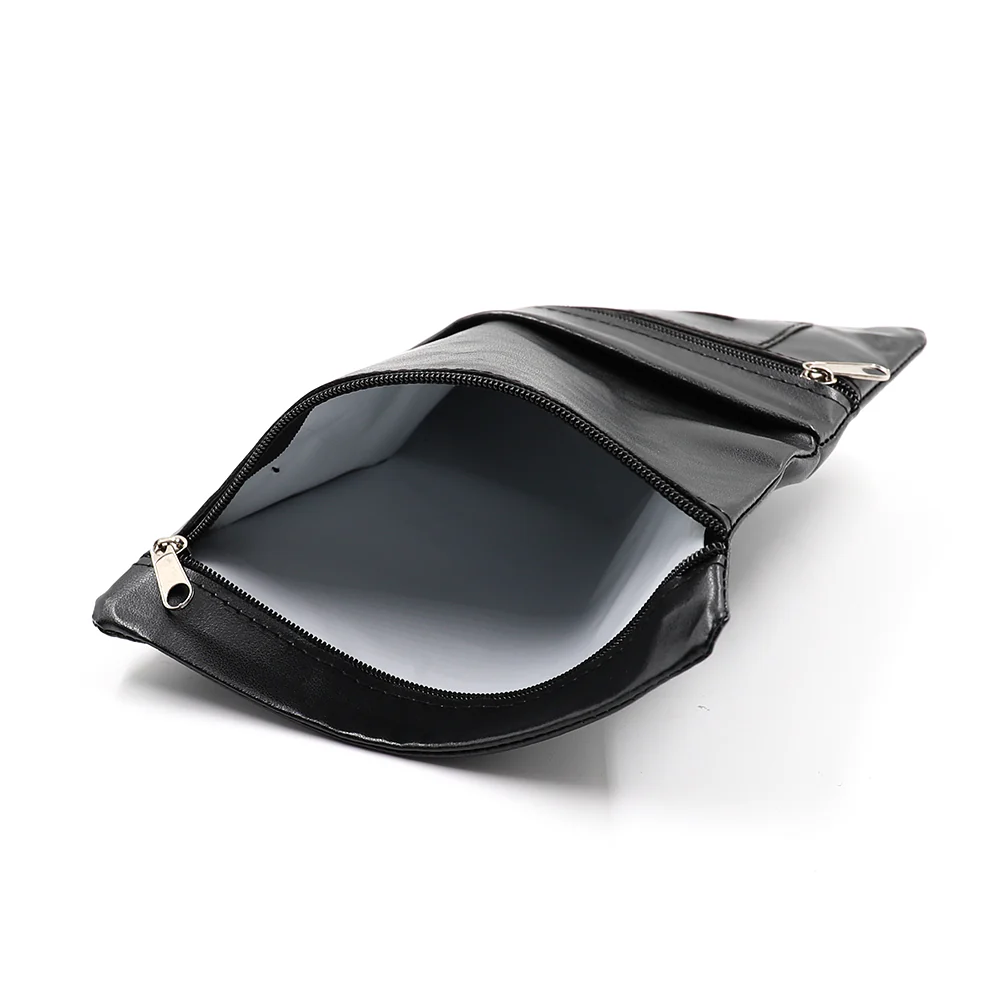 Tobacco Pouch Wallet (Double Zipped) - Black - Image 6