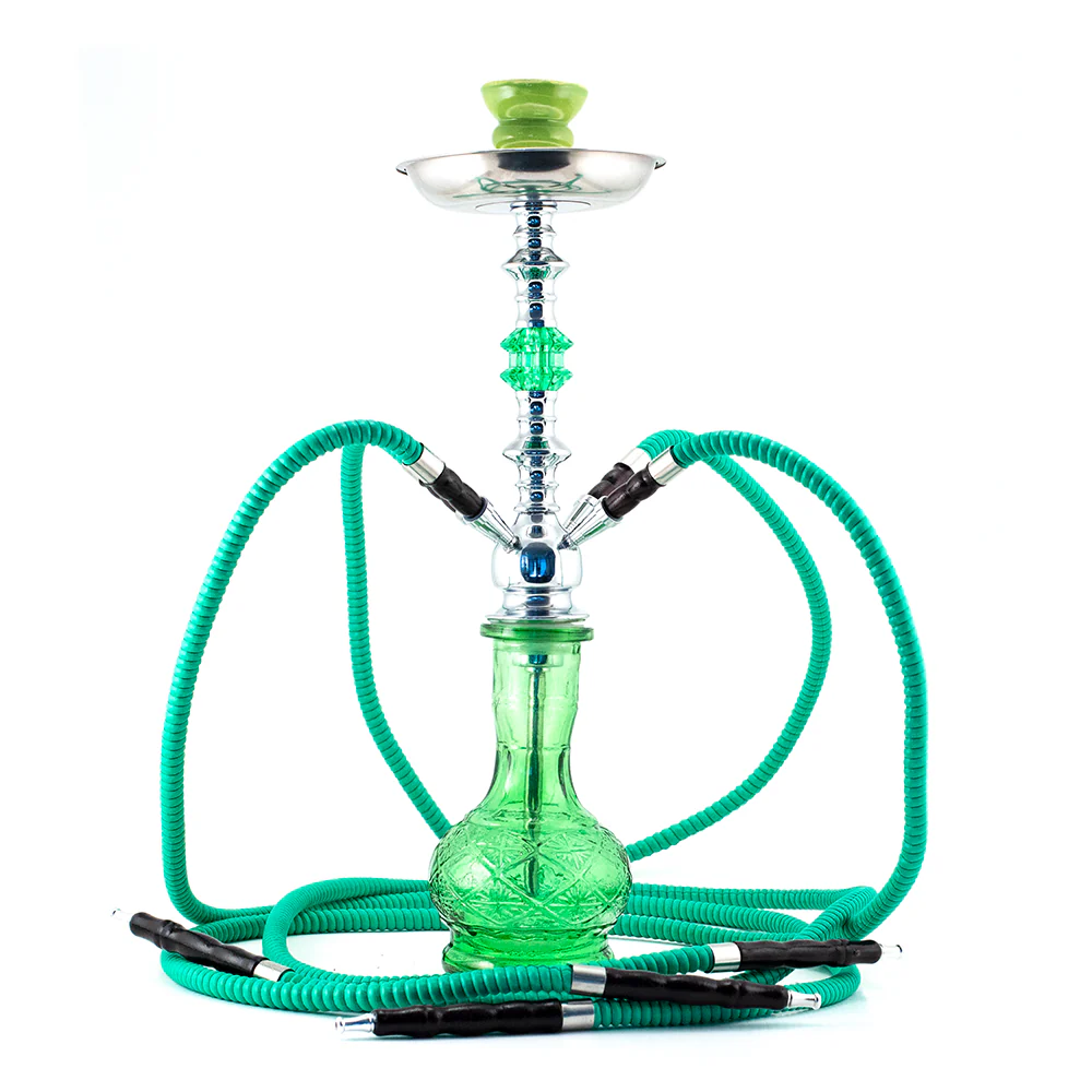 Transparent Pop Glass Chrome Hookah - Image 10