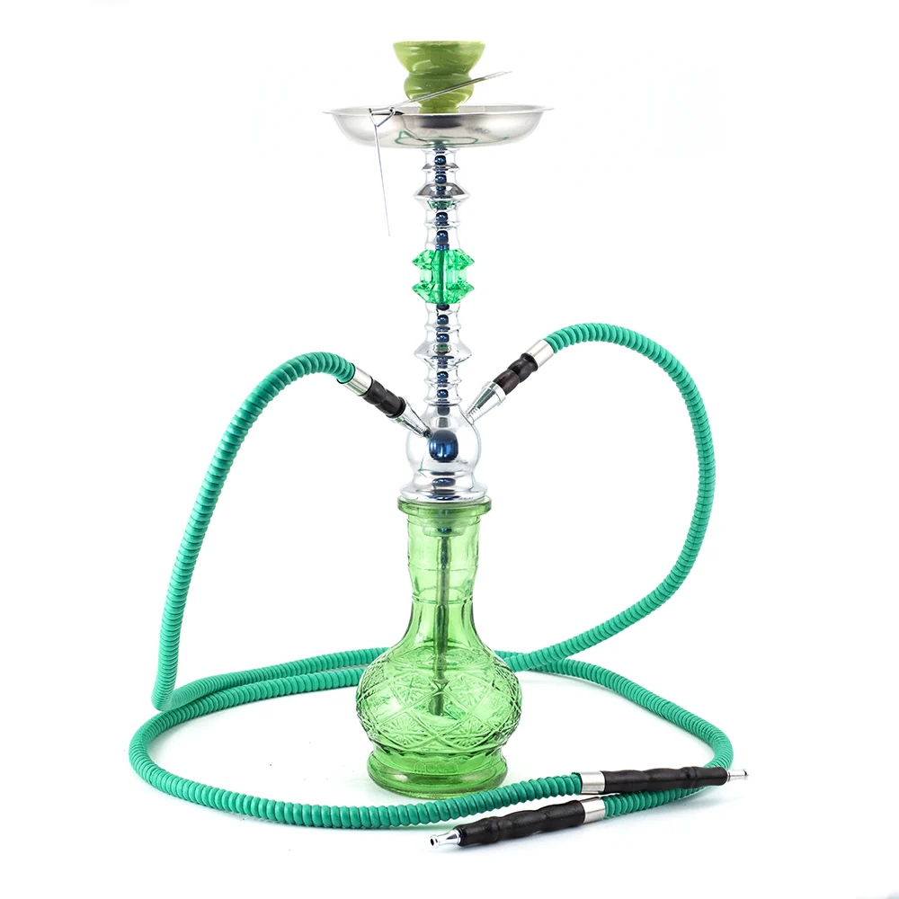 Transparent Pop Glass Chrome Hookah - Image 2