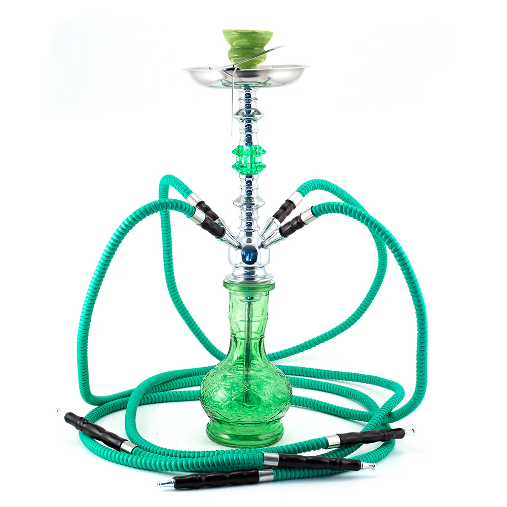 Transparent Pop Glass Chrome Hookah - Image 8