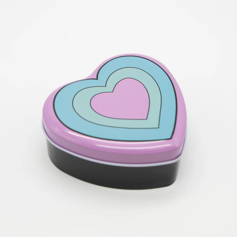 Trippy Hearts Heart-Shaped Metal Tin - Image 3