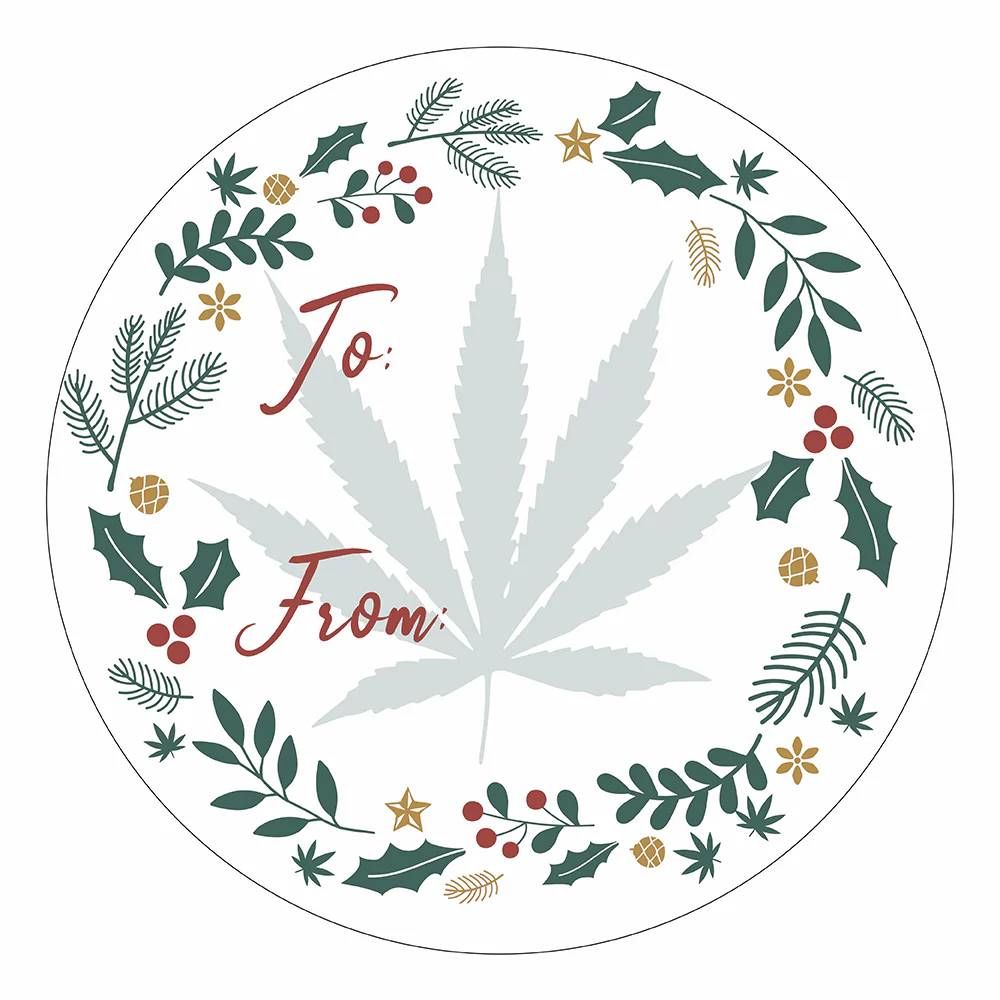 WAKE 'N' BAKE | 24 PACK OF 420 XMAS STICKERS - Image 11
