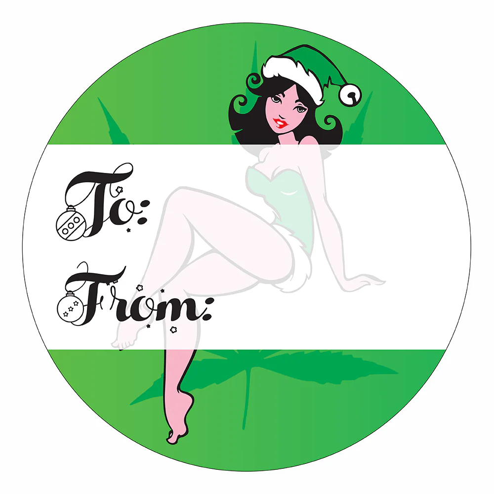 WAKE 'N' BAKE | 24 PACK OF 420 XMAS STICKERS - Image 3