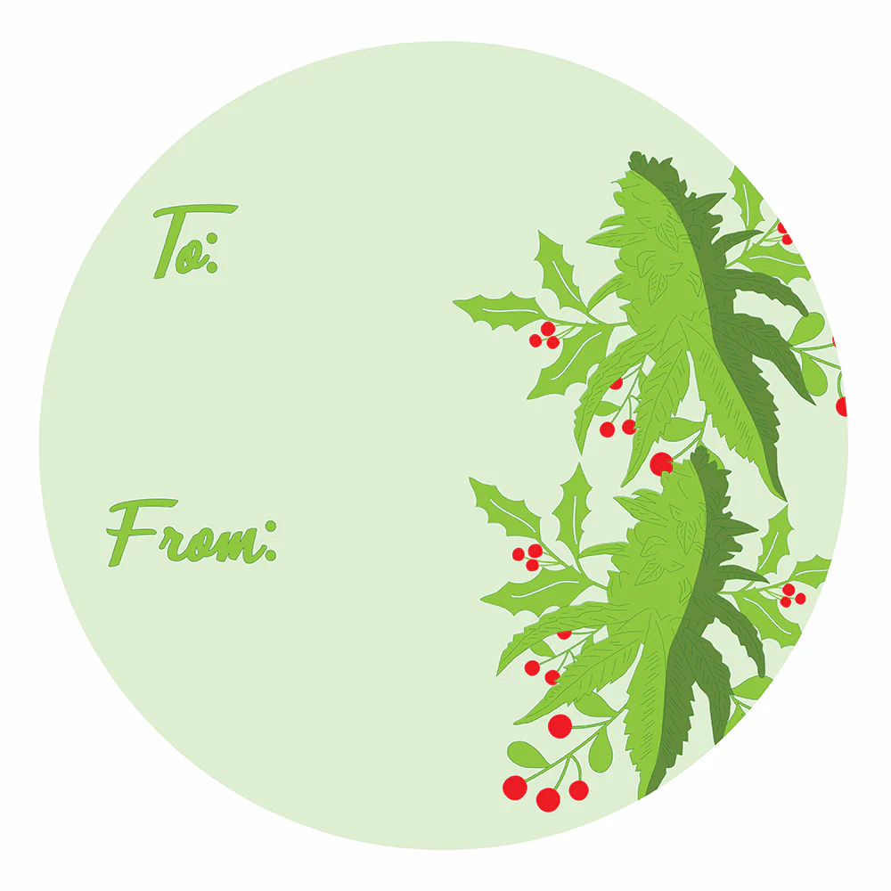 WAKE 'N' BAKE | 24 PACK OF 420 XMAS STICKERS - Image 6