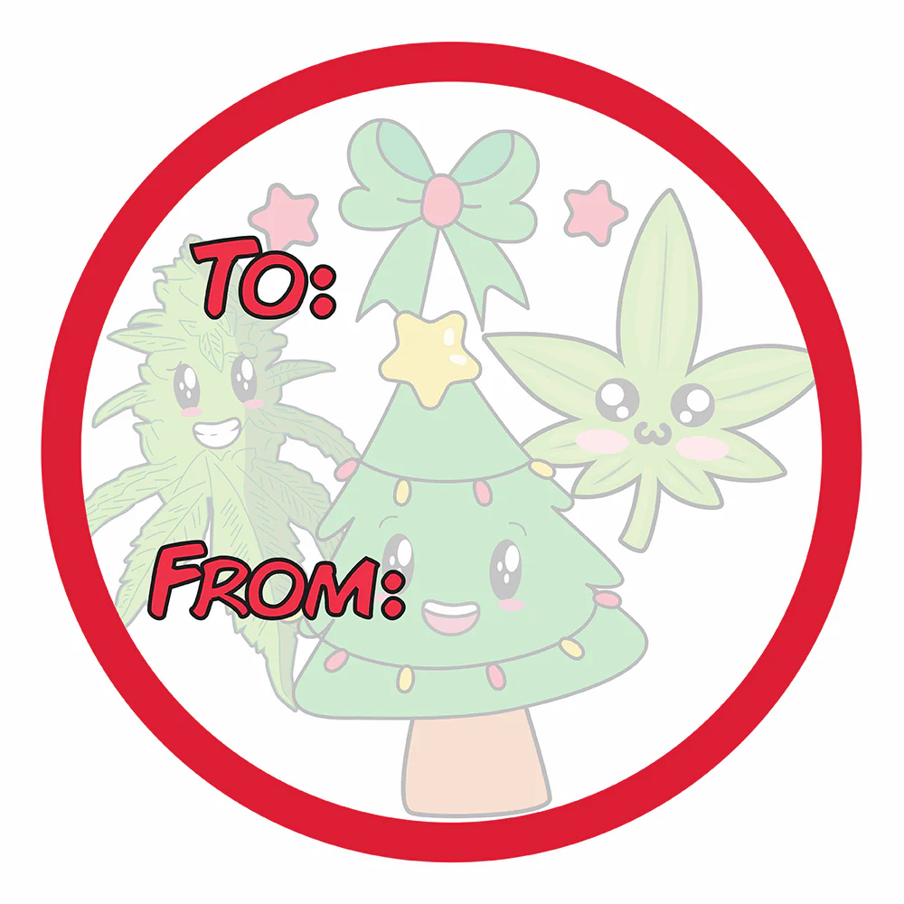 WAKE 'N' BAKE | 24 PACK OF 420 XMAS STICKERS - Image 8
