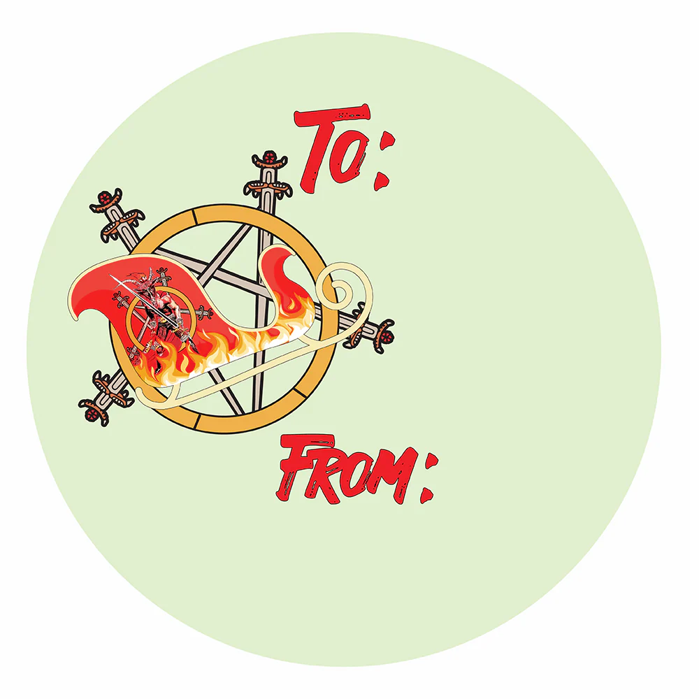 WAKE 'N' BAKE | 24 PACK OF SATANIC XMAS STICKERS - Image 5