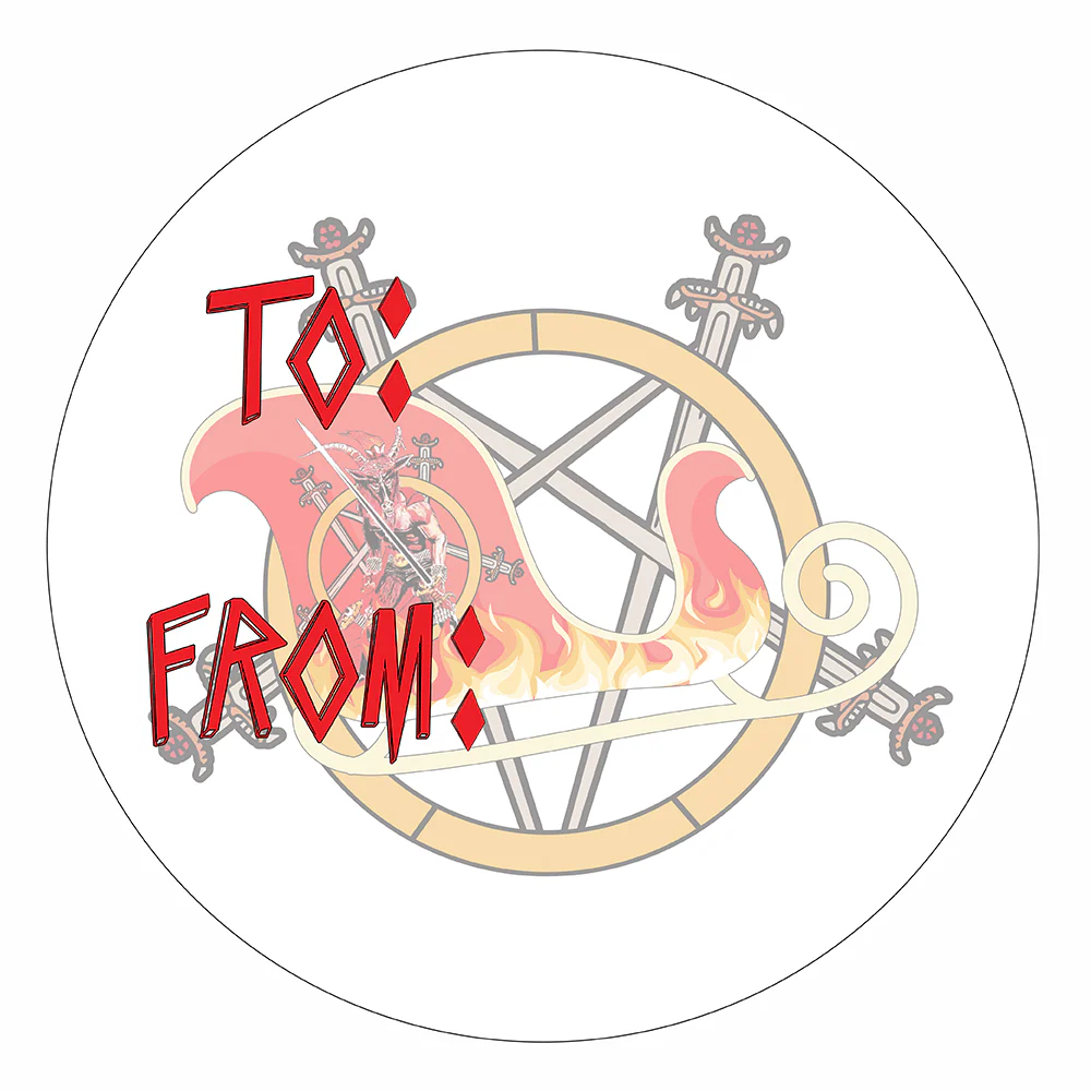 WAKE 'N' BAKE | 24 PACK OF SATANIC XMAS STICKERS - Image 6