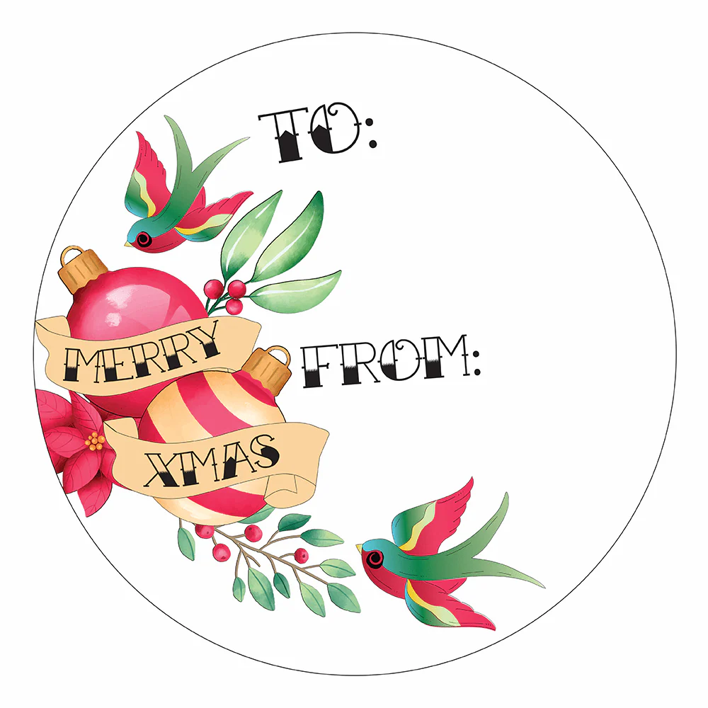 WAKE 'N' BAKE | 24 PACK OF TATTOO XMAS STICKERS - Image 8