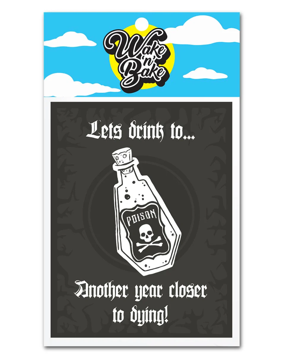 WAKE 'N' BAKE | ANOTHER YEAR CLOSER TO DYING GREETING CARD - Image 3