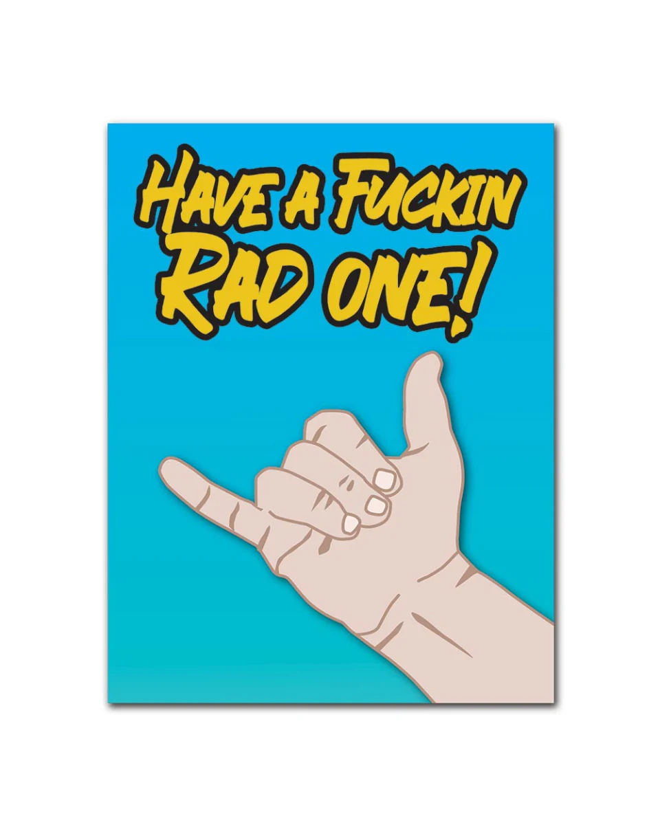 Wake 'N' Bake | Have A Fuckin Rad One! Greeting Card - Image 2