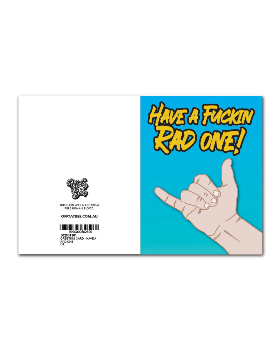 Wake 'N' Bake | Have A Fuckin Rad One! Greeting Card - Image 4