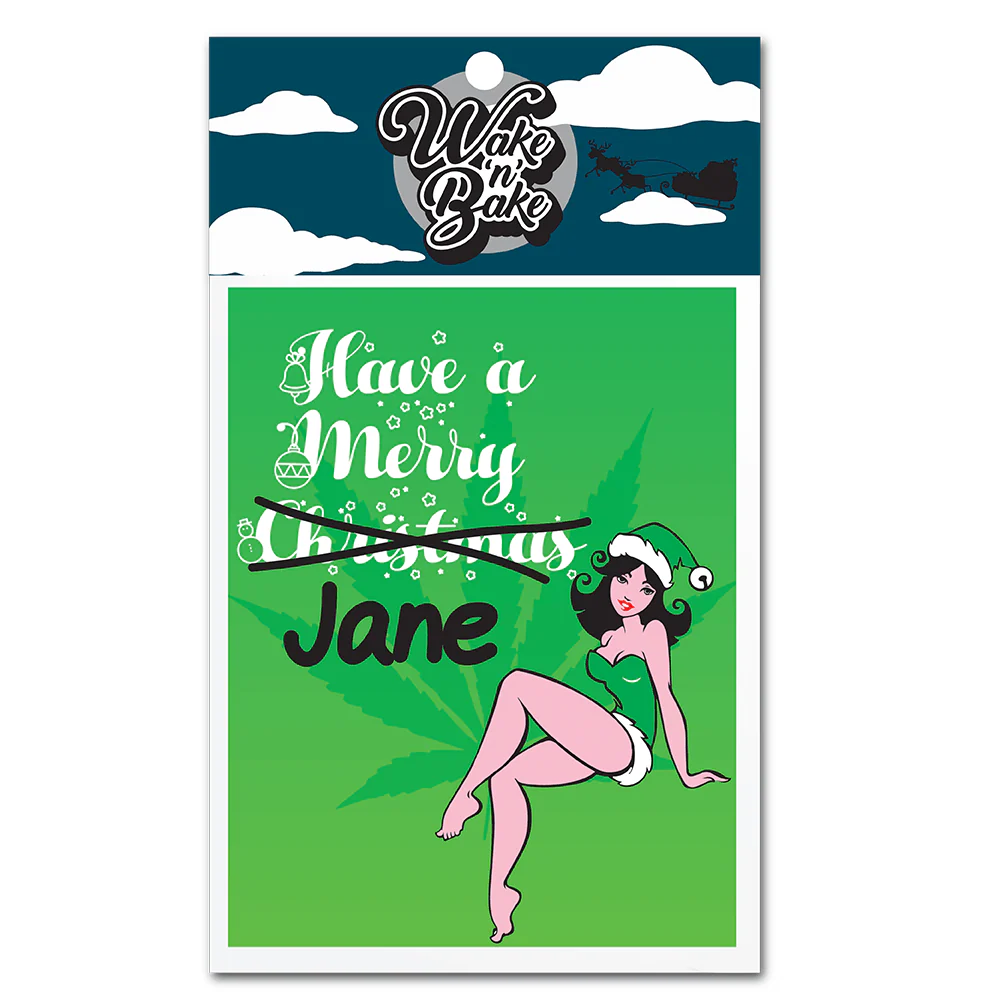 WAKE 'N' BAKE | HAVE A MERRY JANE XMAS GREETING CARD - Image 4