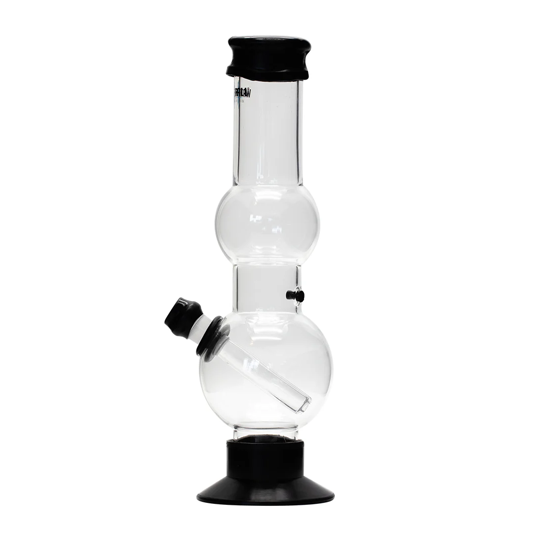 Waterfall Beano Highbrid Series Glass Bong - Black - Image 5