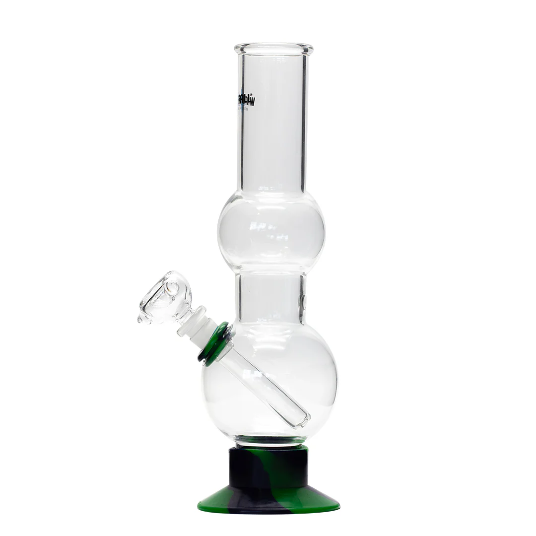Waterfall Beano Highbrid Series Glass Bong - Green/Blue