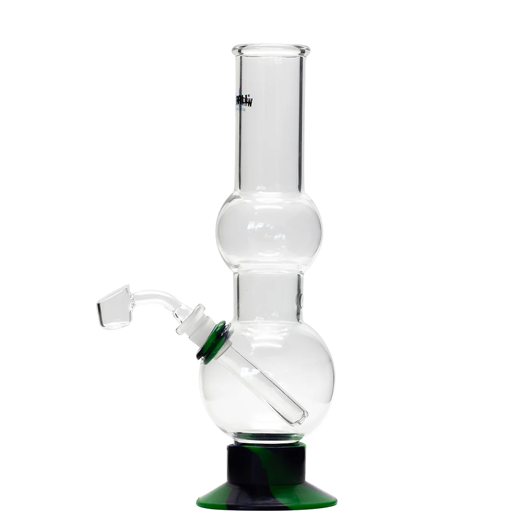 Waterfall Beano Highbrid Series Glass Bong - Green/Blue - Image 2