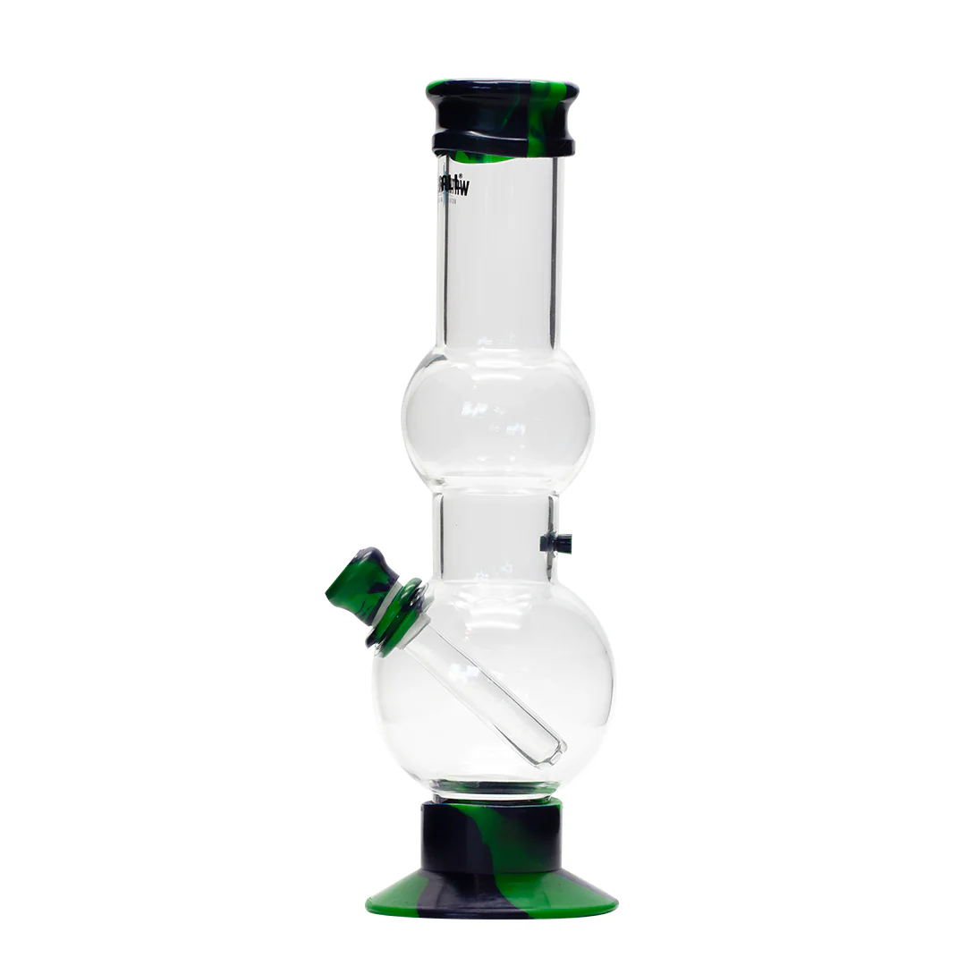 Waterfall Beano Highbrid Series Glass Bong - Green/Blue - Image 4