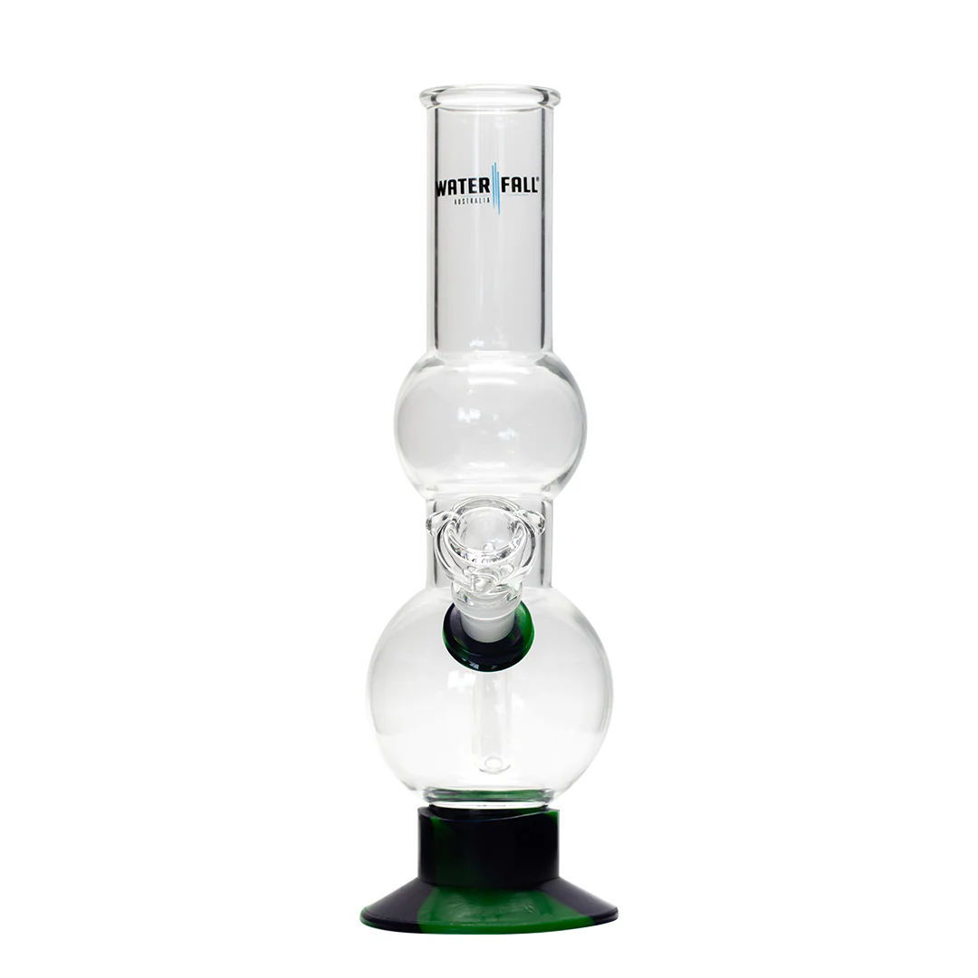 Waterfall Beano Highbrid Series Glass Bong - Green/Blue - Image 5
