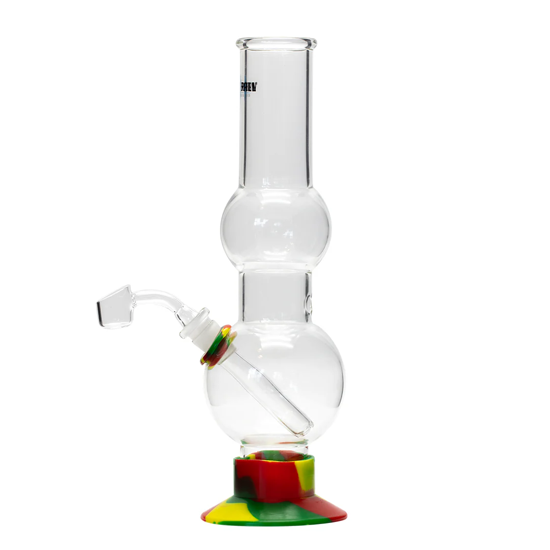Waterfall Beano Highbrid Series Glass Bong - Rasta - Image 2