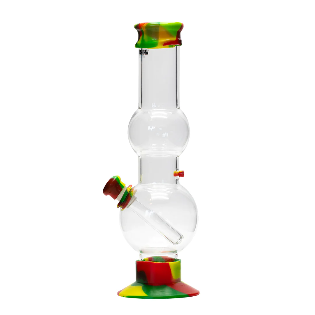 Waterfall Beano Highbrid Series Glass Bong - Rasta - Image 4