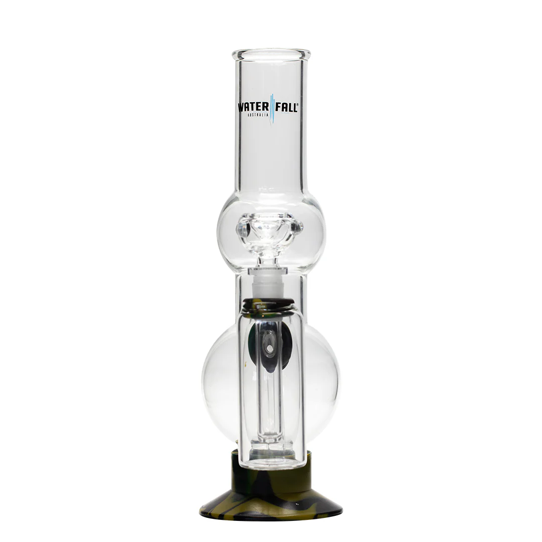 Waterfall Beano Highbrid Series Glass Bong with Ash Catcher - Camo - Image 5